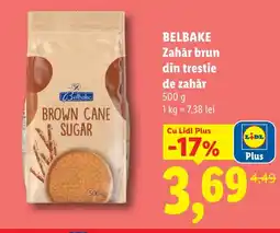 Lidl BELBAKE Zahăr brun din trestie de zahăr Ofertă