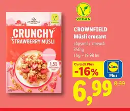 Lidl CROWNFIELD Müsli crocant Ofertă