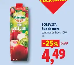 Lidl SOLEVITA Suc de mere Ofertă