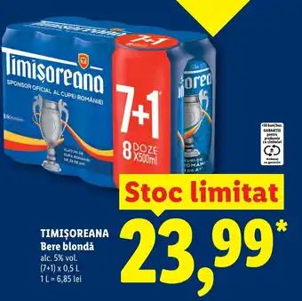 Lidl TIMIŞOREANA Bere blondǎ Ofertă