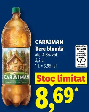 Lidl CARAIMAN Bere blondă Ofertă