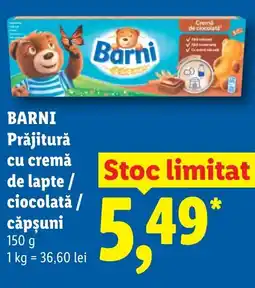 Lidl BARNI Prăjitură cu cremă de lapte / ciocolată / căpşuni Ofertă