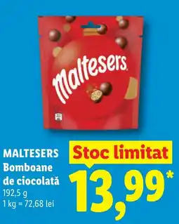 Lidl MALTESERS Bomboane de ciocolată Ofertă