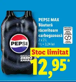 Lidl PEPSI MAX Băutură răcoritoare carbogazoasă Ofertă