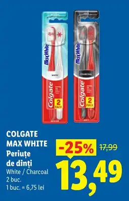 Lidl COLGATE MAX WHITE Periute de dinți Ofertă
