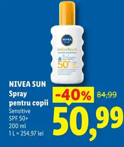 Lidl NIVEA SUN Spray pentru copii Ofertă