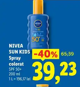 Lidl NIVEA SUN KIDS Spray colorat Ofertă
