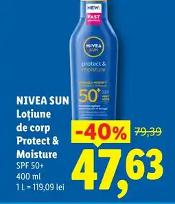 Lidl NIVEA SUN Loţiune de corp Protect & Moisture Ofertă