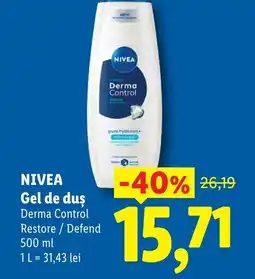Lidl NIVEA Gel de duş Ofertă