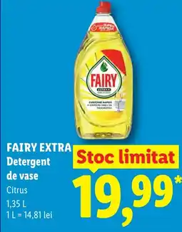 Lidl FAIRY EXTRA Detergent de vase Ofertă