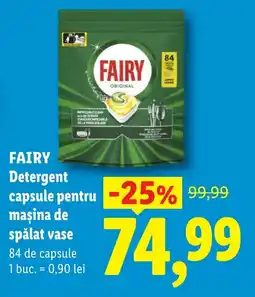 Lidl FAIRY Detergent capsule pentru maşina de spălat vase Ofertă