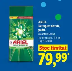 Lidl ARIEL Detergent de rufe, pudră Ofertă