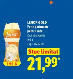 Lidl LENOR GOLD Perle parfumate pentru rufe Ofertă