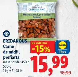 Lidl ERIDANOUS Carne de midii, prefiartă Ofertă