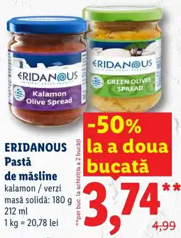 Lidl ERIDANOUS Pastǎ de măsline Ofertă