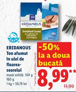 Lidl ERIDANOUS Ton afumat în ulei de floarea- soarelui Ofertă