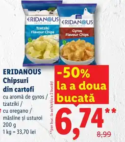 Lidl ERIDANOUS Chipsuri din cartofi Ofertă