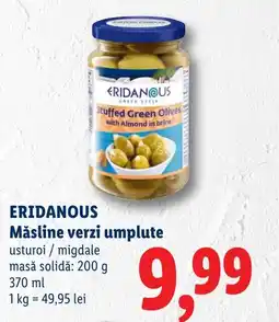 Lidl ERIDANOUS Măsline verzi umplute Ofertă