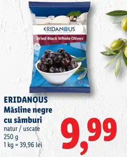 Lidl ERIDANOUS Măsline negre cu sâmburi Ofertă