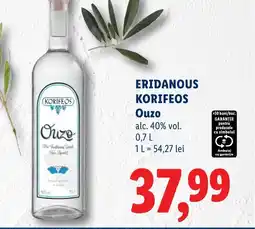 Lidl ERIDANOUS KORIFEOS Ouzo Ofertă