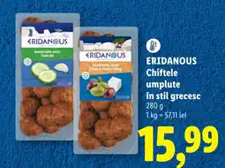 Lidl ERIDANOUS Chiftele umplute în stil grecesc Ofertă