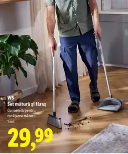 Lidl W5 Set mătură şi făraş Ofertă