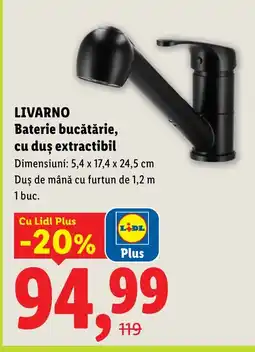 Lidl LIVARNO Baterie bucătărie, cu duş extractibil Ofertă