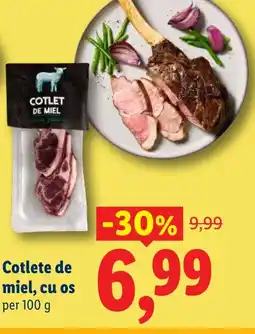 Lidl Cotlete de miel, cu os Ofertă