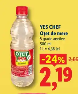 Lidl YES CHEF Oțet de mere Ofertă