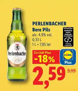 Lidl PERLENBACHER Bere Pils Ofertă