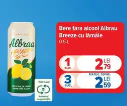 Carrefour Bere fara alcool Albrau Breeze cu lămâie Ofertă