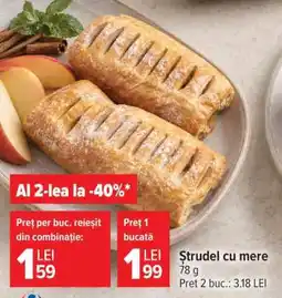 Carrefour Strudel cu mere Ofertă