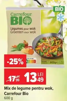 Carrefour Mix de legume pentru wok, Carrefour Bio Ofertă