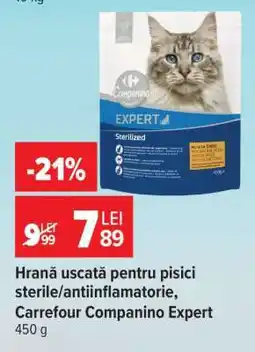 Carrefour Hrană uscată pentru pisici sterile/antiinflamatorie, Carrefour Companino Expert Ofertă