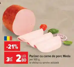 Carrefour Parizer cu carne de porc Meda Ofertă