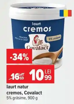 Carrefour Iaurt natur cremos Covalact Ofertă