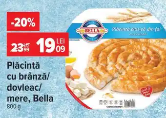 Carrefour Plăcintă cu brânză/dovleac/mere Bella Ofertă