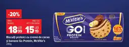 Carrefour Biscuiți proteici cu cremă de cacao și banane Go Protein, McVitie's Ofertă