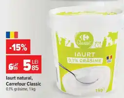 Carrefour Iaurt natural, Carrefour Classic Ofertă