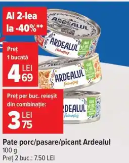 Carrefour Pate porc/pasăre/picant, Ardealul Ofertă