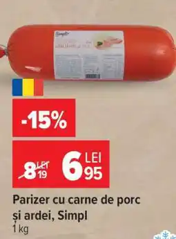 Carrefour Parizer cu carne de porc și ardei, Simpl Ofertă