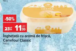 Carrefour Înghețată cu aromă de frișcă Carrefour Classic Ofertă