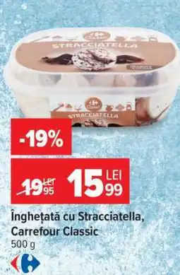 Carrefour Înghețată cu stracciatella, Carrefour Classic Ofertă