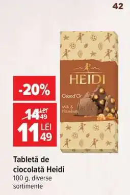 Carrefour Tabletă de ciocolată Heidi Ofertă