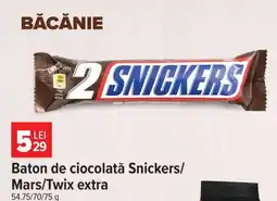 Carrefour Baton de ciocolată Snickers/Mars/Twix extra Ofertă