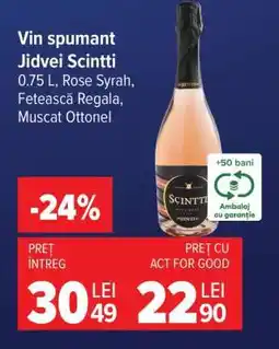Carrefour Vin spumant Jidvei Scintti Ofertă