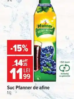 Carrefour Suc Pfanner de afine Ofertă