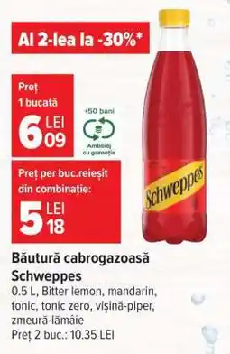 Carrefour Băutură cabogazoasă Schweppes Ofertă