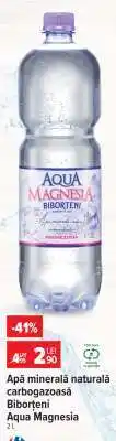 Carrefour Apă minerală naturală carbogazoasă Biborțeni Aqua Magnesia Ofertă