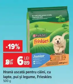 Carrefour Hrană uscată pentru câini, cu lapte, pui și legume, Friskies Ofertă